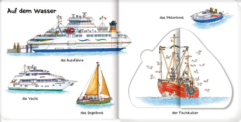 Löschen, baggern, pflügen: Mein Fahrzeuge-Klappenbuch – Bild 5