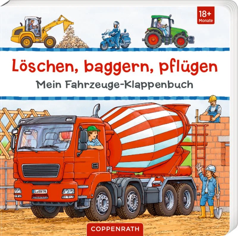 Löschen, baggern, pflügen: Mein Fahrzeuge-Klappenbuch – Bild 2