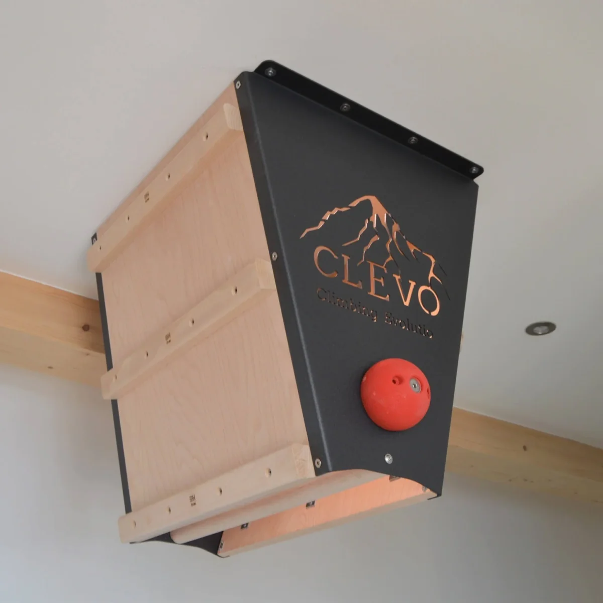 CLEVO L: Deckenbefestigung Campusboard, Klettergriffe und Klimmzugstange – Bild 5