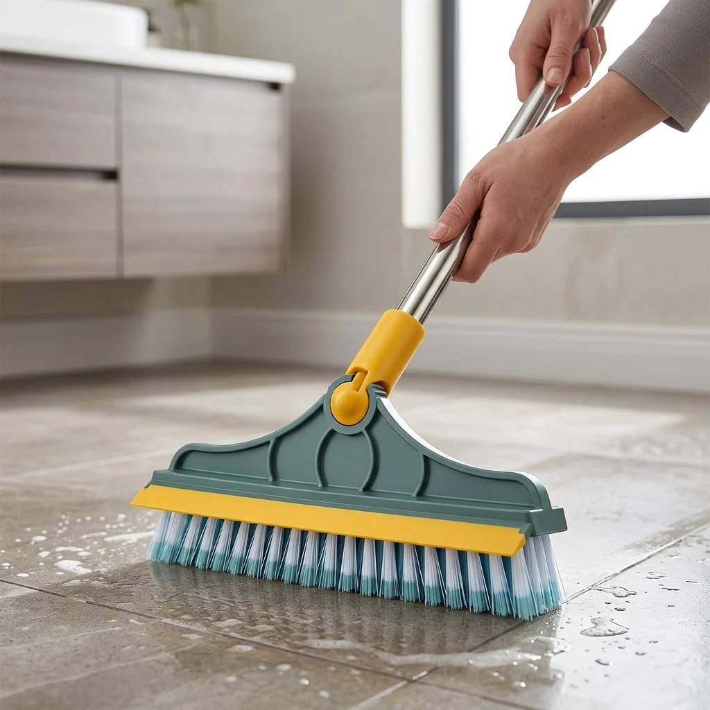2-in-1 Rotierende Bodenbürste - Schrubben und Wischen in einem Gerät – Bild 4
